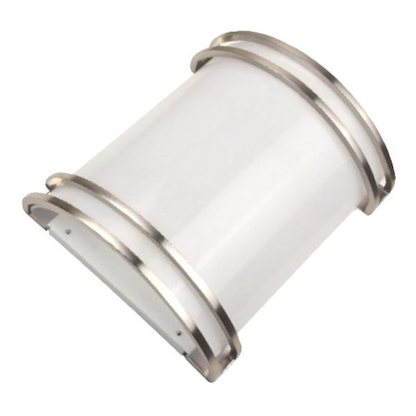 23 watt 120 volt White Acrylic Nickel 4000K Wall Sconce Dimmable LED Light Fixture 1