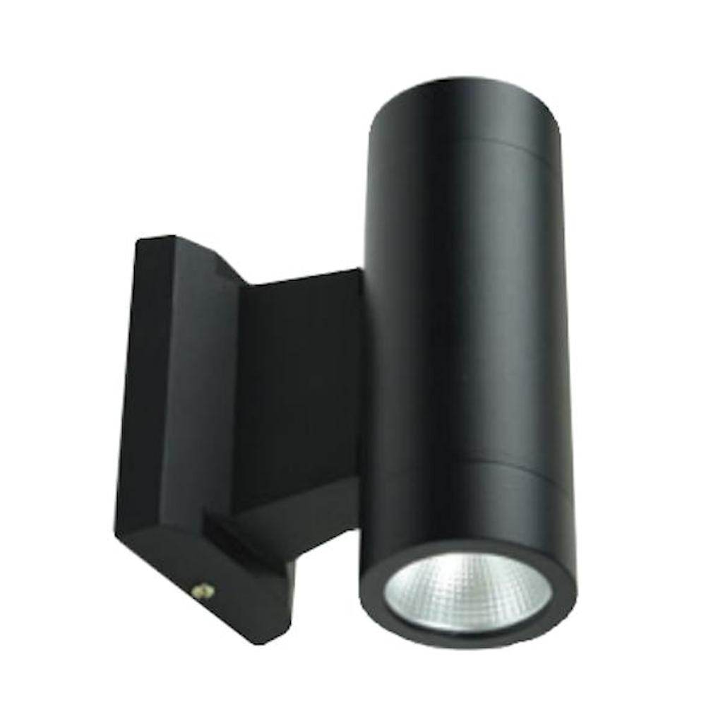 10 watt 120 volt 3000K Natural White Black Non-Dimmable LED Outdoor Wall Sconce 1