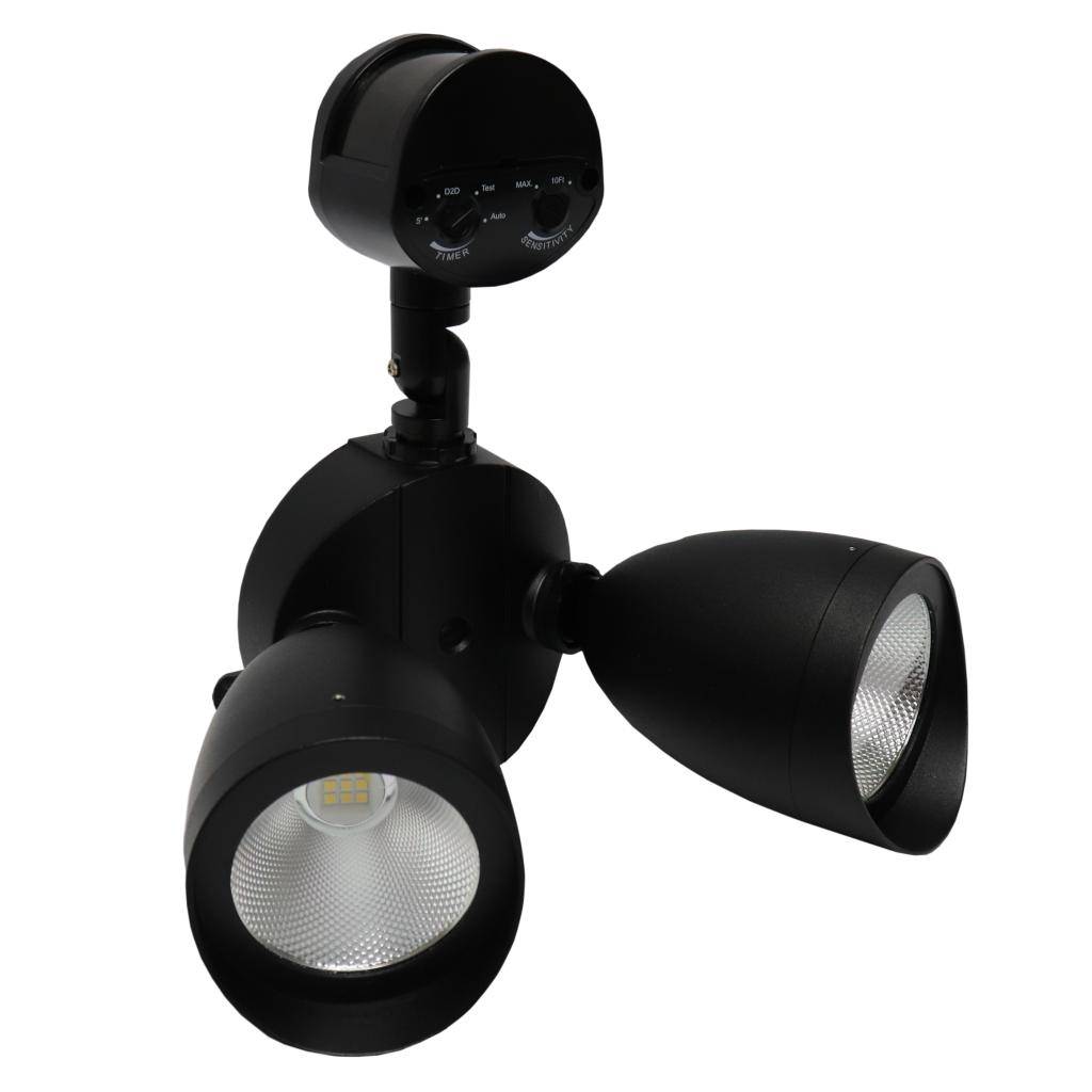 20 watt 120 volt Black 5000K Daylight Non-Dimmable LED Security Light with Motion Sensor 1