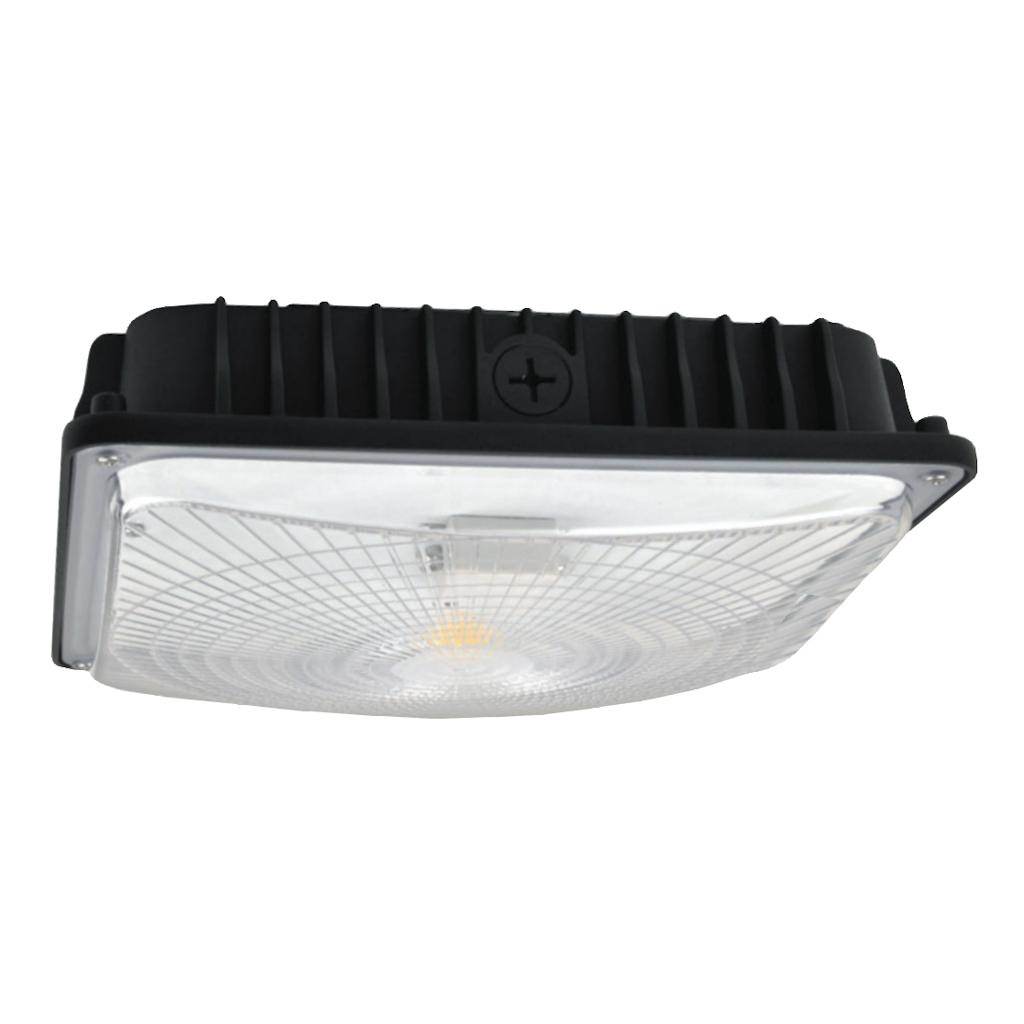 59 watt 120/277 volt 5000K Daylight Black Dimmable LED Canopy Fixture with Motion Sensor 1