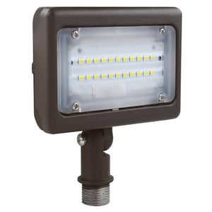 15 watt 120/277 volt 5000K Daylight Bronze LED Flood Light 1