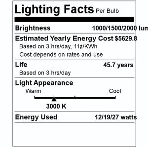 8" 12/19/27 watt 120/277 volt 3000K LED Recessed Downlight 2