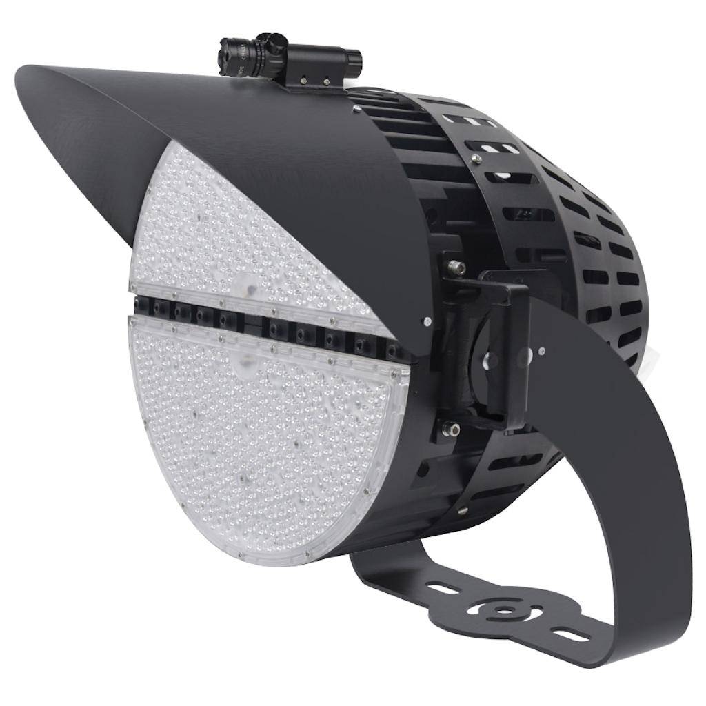 400 watt 277/480 volt 4000K Cool White Black Dimmable LED Flood 1