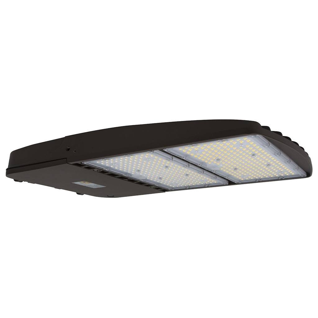 300 watt 277/480 volt 4000K Cool White Bronze Dimmable LED Area Light 1