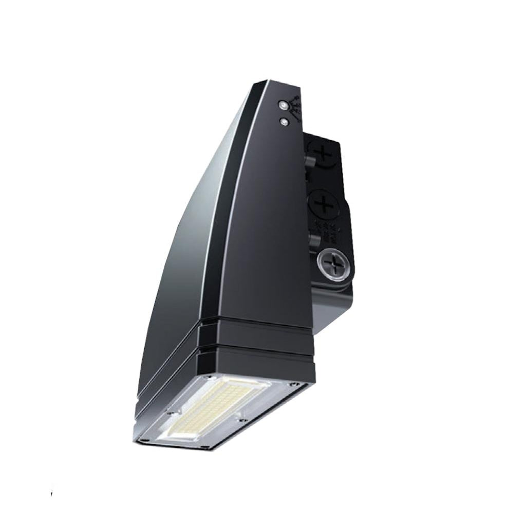 Selectable watt 120/347 CCT Selectable Black LED Wall Pack Light Fixture 1