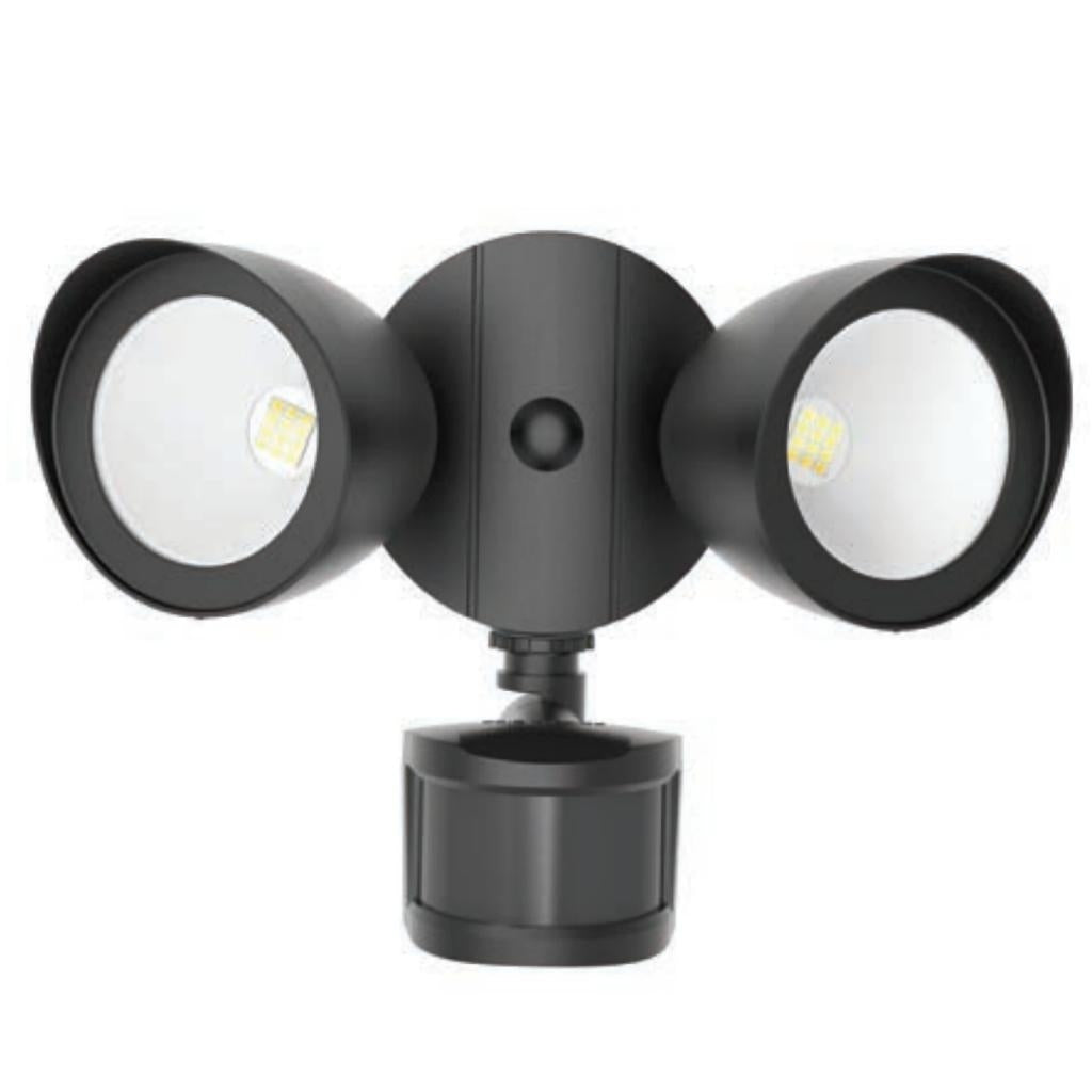 20 watt 120 volt Black 3000K Natural White Non-Dimmable LED Security Light with Motion Sensor 1
