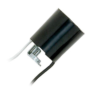 Phenolic Medium Screw Base Black Lamp Socket 1