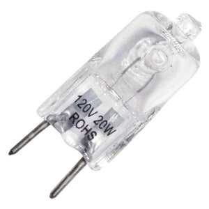 20 watt 120 volt T4 Miniature Bi-Pin Base Halogen 1