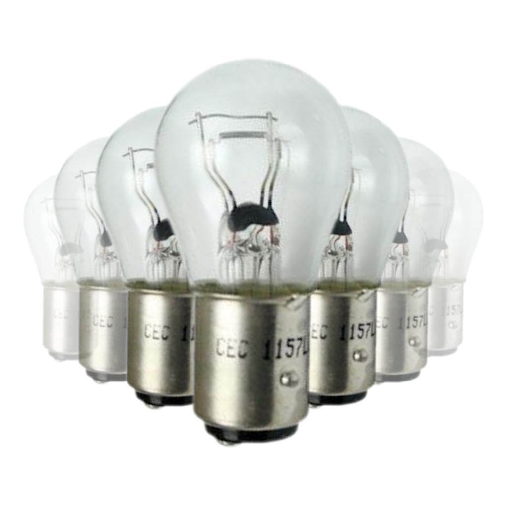 26.88/8.26 watt 12.8/14 volt S8 Double Contact Index Bayonet Base #1157LL (10 pack) 1