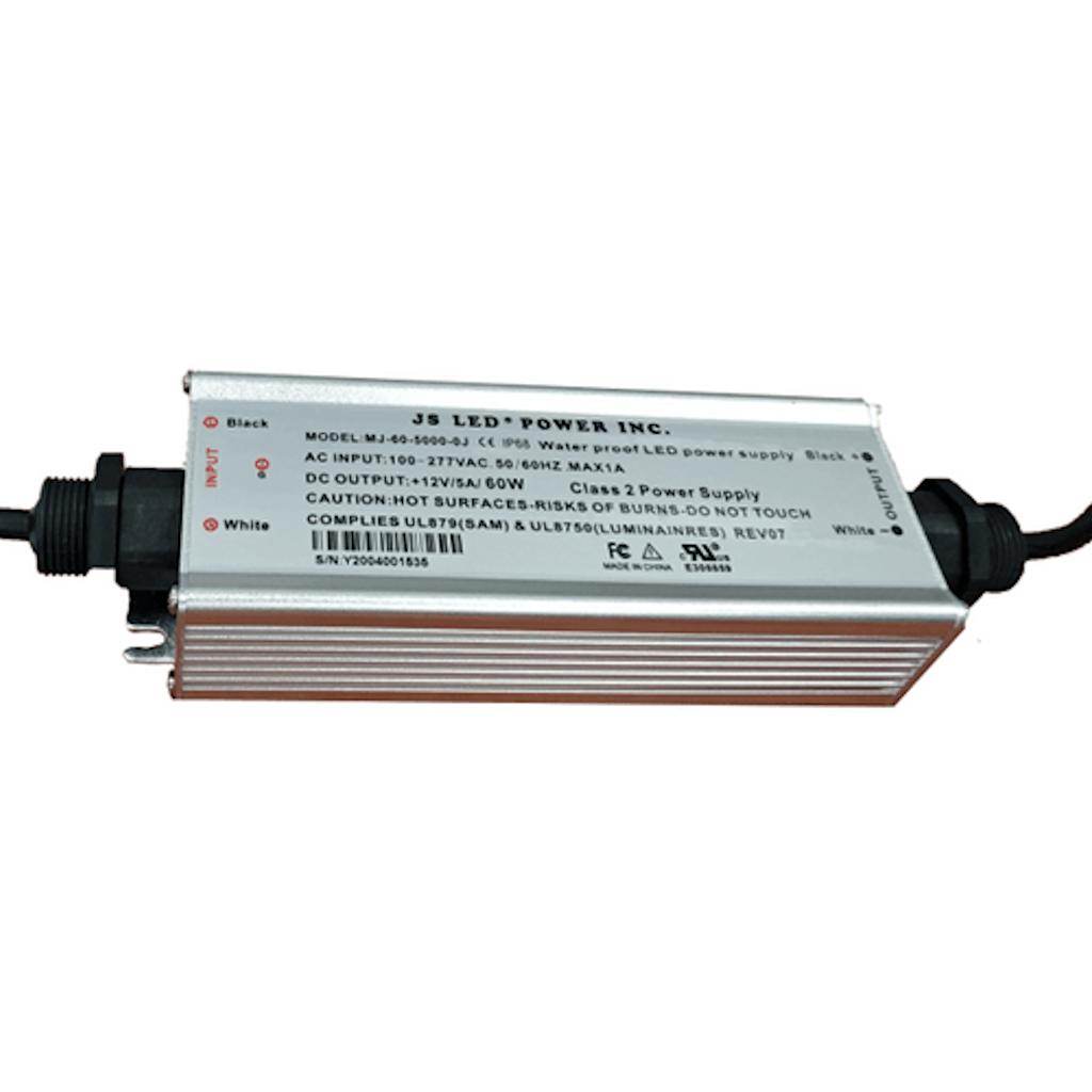 60 watt 100/277 volt Water Proof LED Power Supply 1