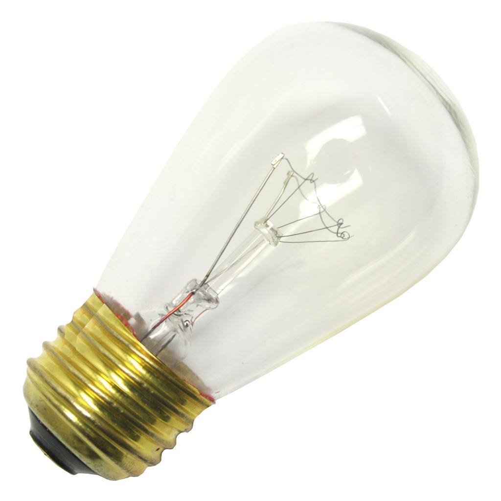 15 watt 130 volt S14 Medium Screw Base Clear Sign Lamp 1