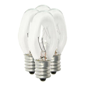 4 watt 120 volt C7 Candelabra Screw Base Clear Night Light (4 pack) 1