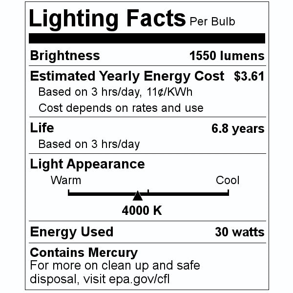 30 watt 36" T8 Bi-Pin Base 4000K Cool White 2