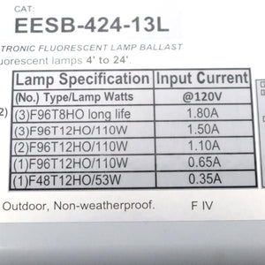 1-3 Lamp 120 volt Fluorescent Ballast 2
