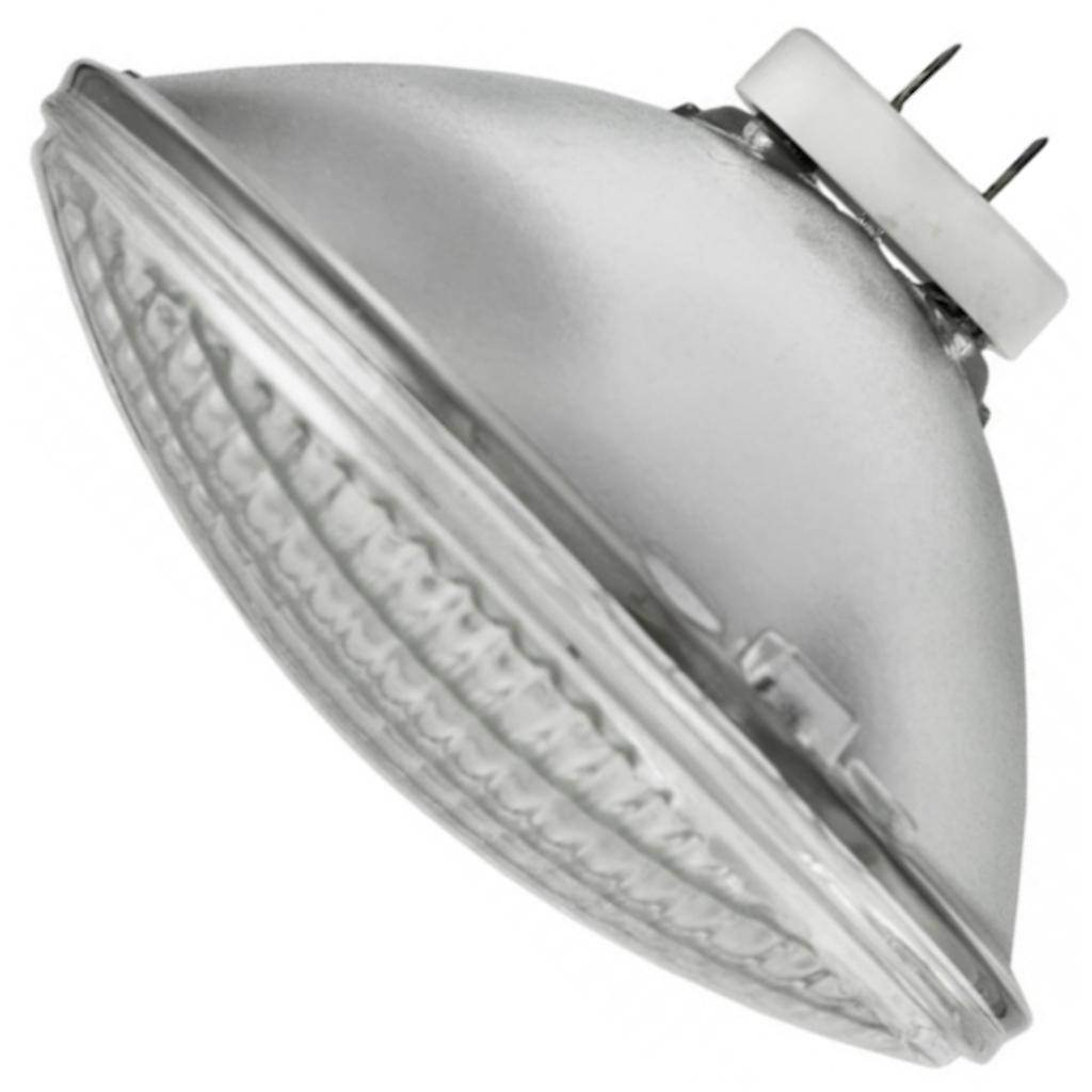 500 watt 120 volt PAR56 Clear Mogul End Prong Base 2850K Warm White Dimmable Flood 1