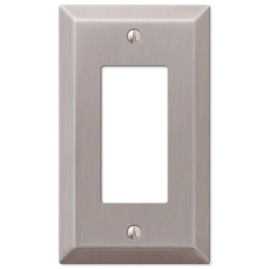 1-Gang Brushed Nickel Wallplate 1