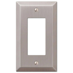 1-Gang Brushed Nickel Wallplate 1