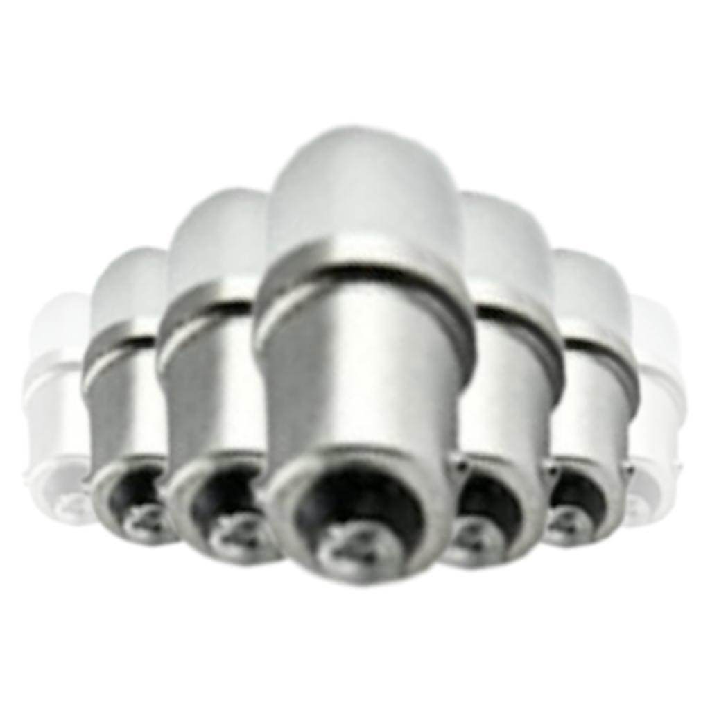 6 volt T1.75 Miniature Bayonet Base Green LED #755 (10 Pack) 1