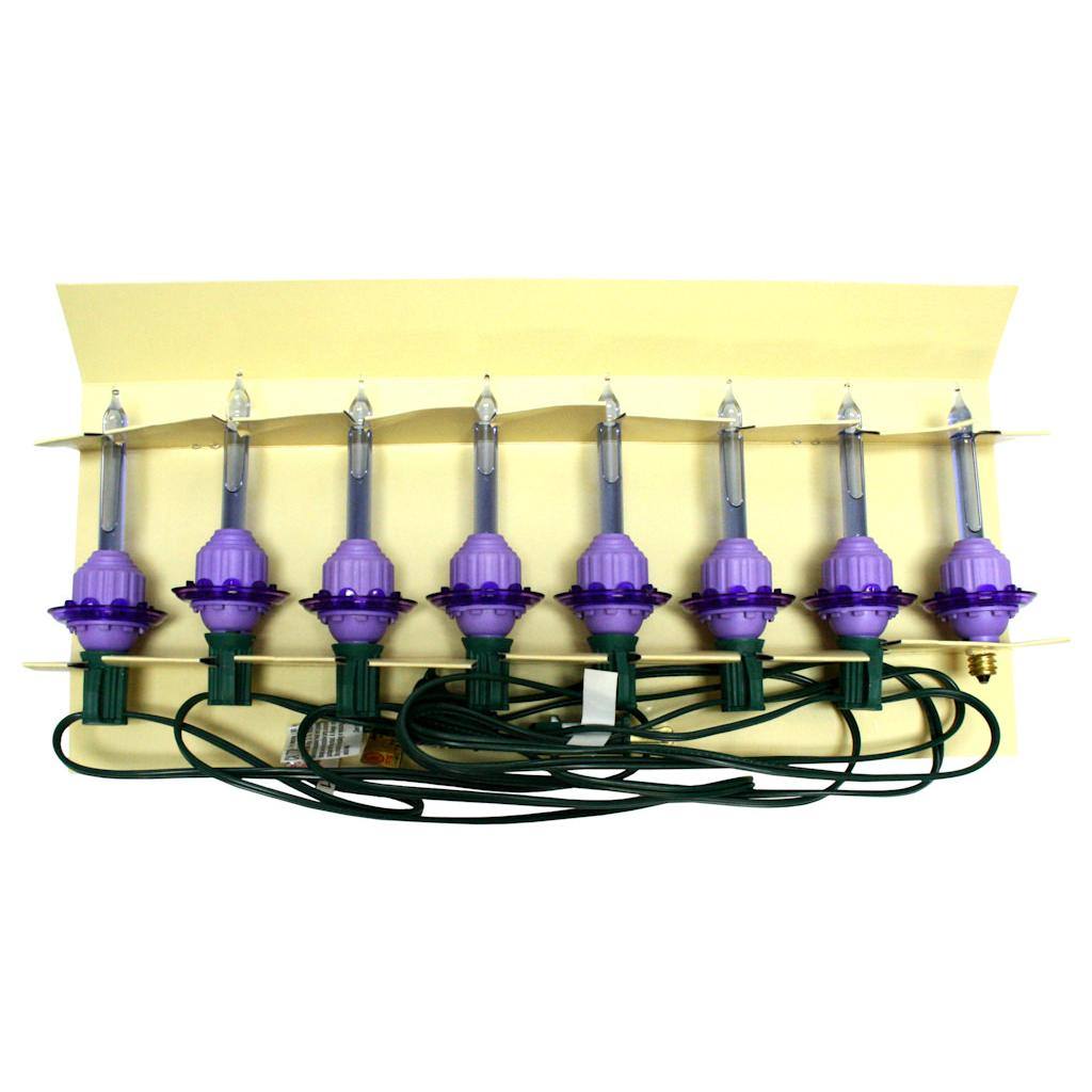 7 Light Purple Bubble Light Set 1