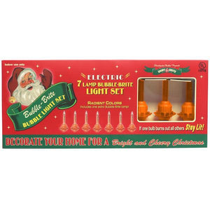 7 Light Orange Bubble Light Set 2