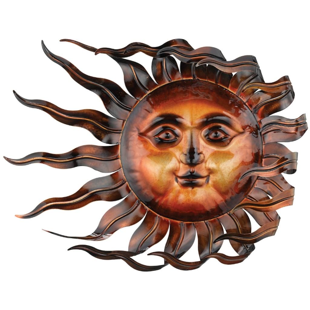 26" Bronze Windswept Sun Wall Decor 1