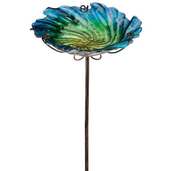 25" Birdbath/Feeder Lawn Stake Garden Ornament 2