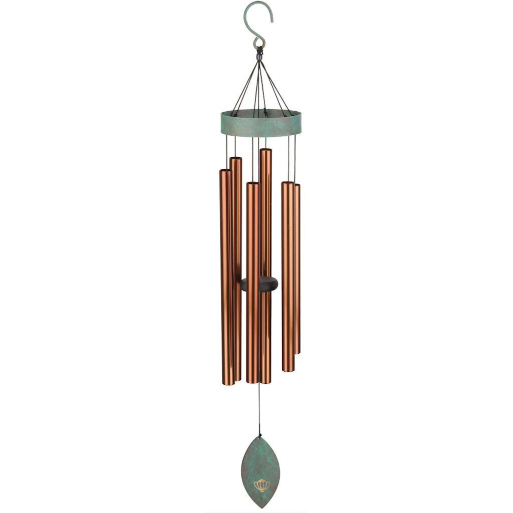 40" Patina Bronze Wind Chime Lawn Ornament 1