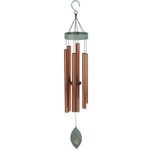 40" Patina Bronze Wind Chime Lawn Ornament 1