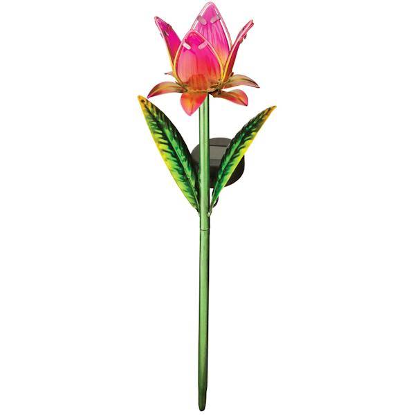 Pink Solar Tulip Garden Stake 2