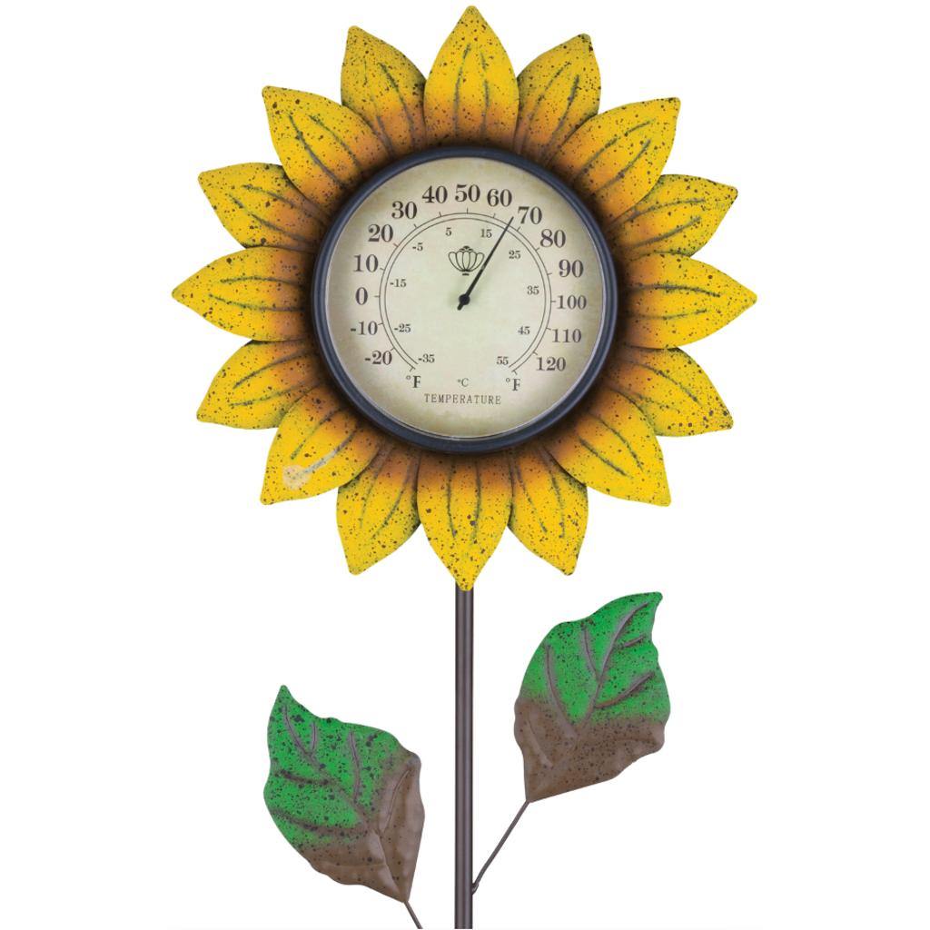 Flower Garden Stake Thermometer 1