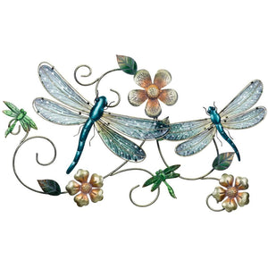 26.5" Multi-Color Dragonfly Wall Decor 1
