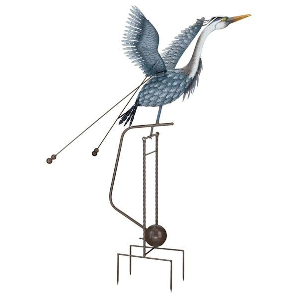 61" Rocker Stake Heron Lawn Ornament 2