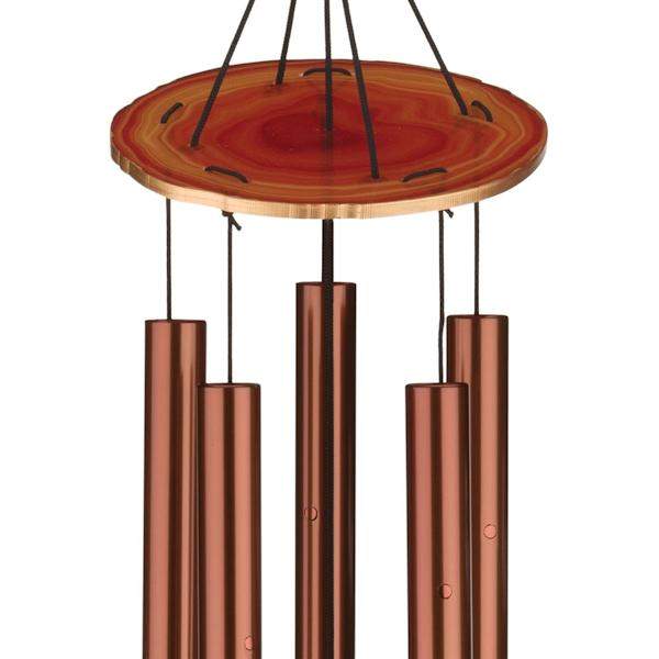32" Amber Agate Aluminum/Steel/Acrylic Bird Chime 2