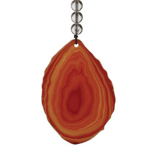 32" Amber Agate Aluminum/Steel/Acrylic Bird Chime 3