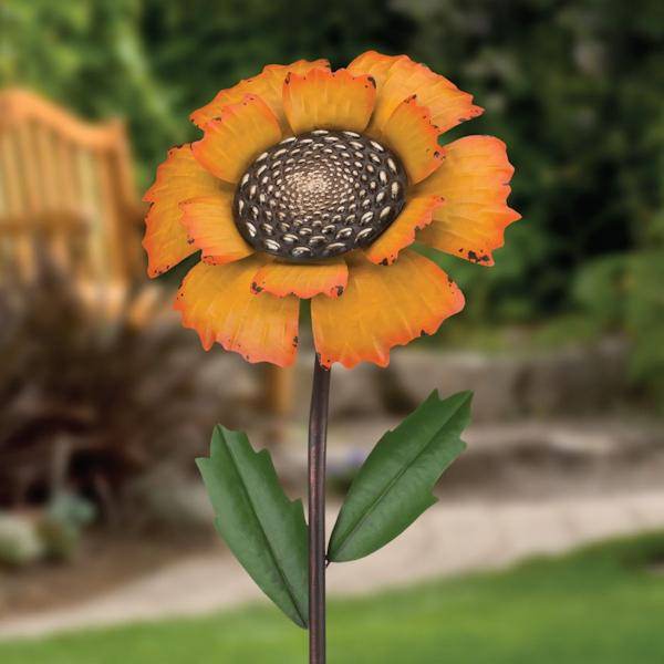 46" Marigold Vintage Flower Stake 3