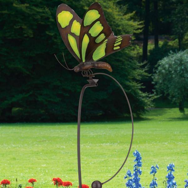 42.5" Malachite Rocker Butterfly Stake 4