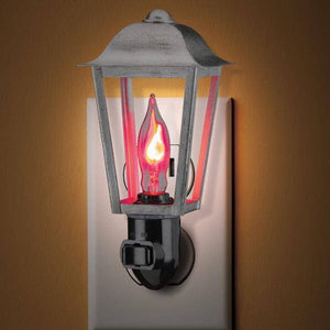 5.5" Silver Flicker Flame Lamp Woodland 2
