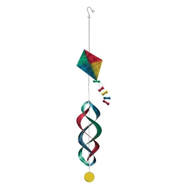 37" Rainbow Kite Hanging Wind Spinner 2