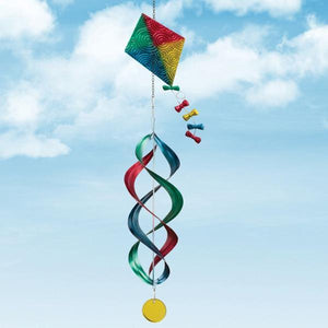 37" Rainbow Kite Hanging Wind Spinner 4