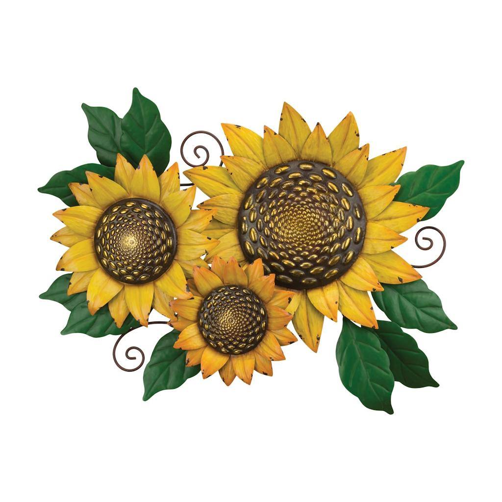 31" Triple Sunflower Wall Décor 1