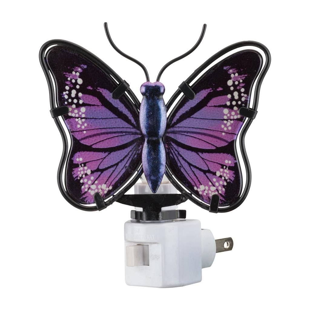 5" Purple Butterfly Night Light 1