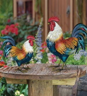 20.5" Golden Duckwing Rooster LG Decor 2