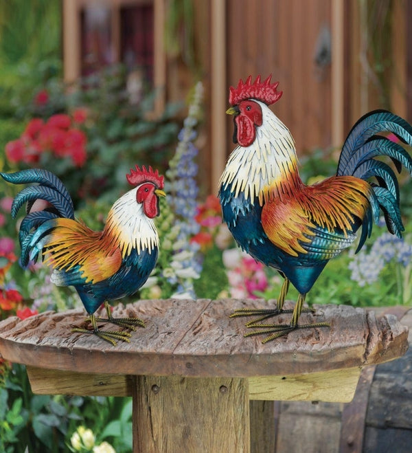 20.5" Golden Duckwing Rooster LG Decor 2