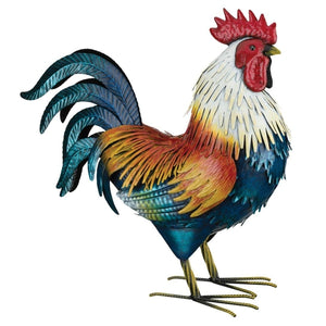 20.5" Golden Duckwing Rooster LG Decor 1