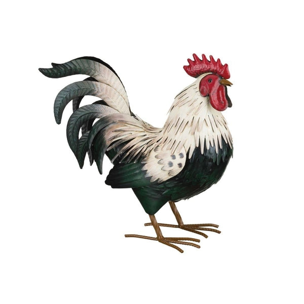 15.25" Verde Rooster MED Decor 1