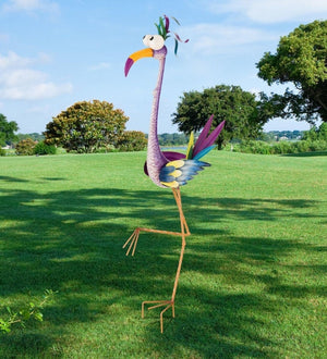 14" Goofy Crane Bird Stake 3