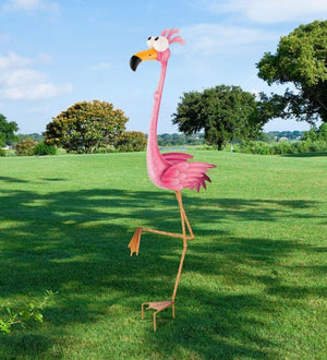 13" Goofy Flamingo Bird Stake 2