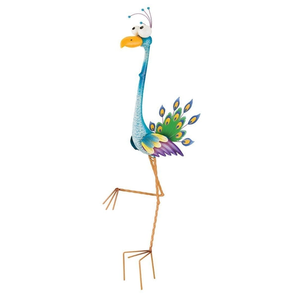 14" Goofy Peacock Bird Stake 1