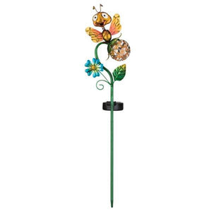 22" Yellow Bee Solar LED Garden Stake Decor 2