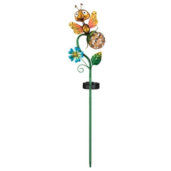 22" Yellow Bee Solar LED Garden Stake Decor 2